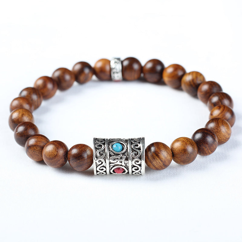 Hainan Natural Huanghua Pear Wooden Prayer Beads Bracelets