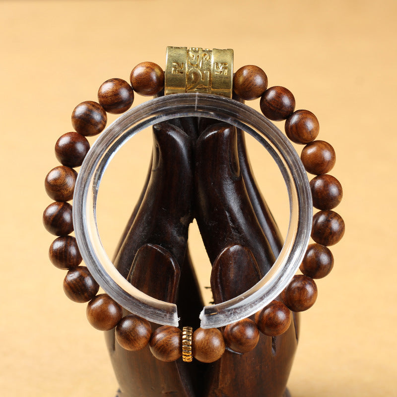 Hainan Natural Huanghua Pear Wooden Prayer Beads Bracelets